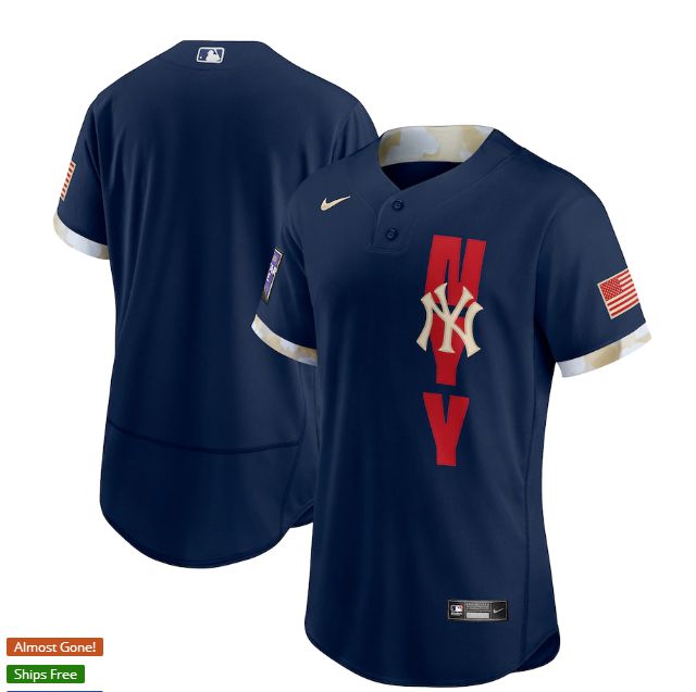 Cheap Men New York Yankees Blue 2021 All Star Elite Nike MLB Jersey